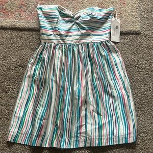 COPY - Corey Lynn Calter Strapless Striped Dress NWT